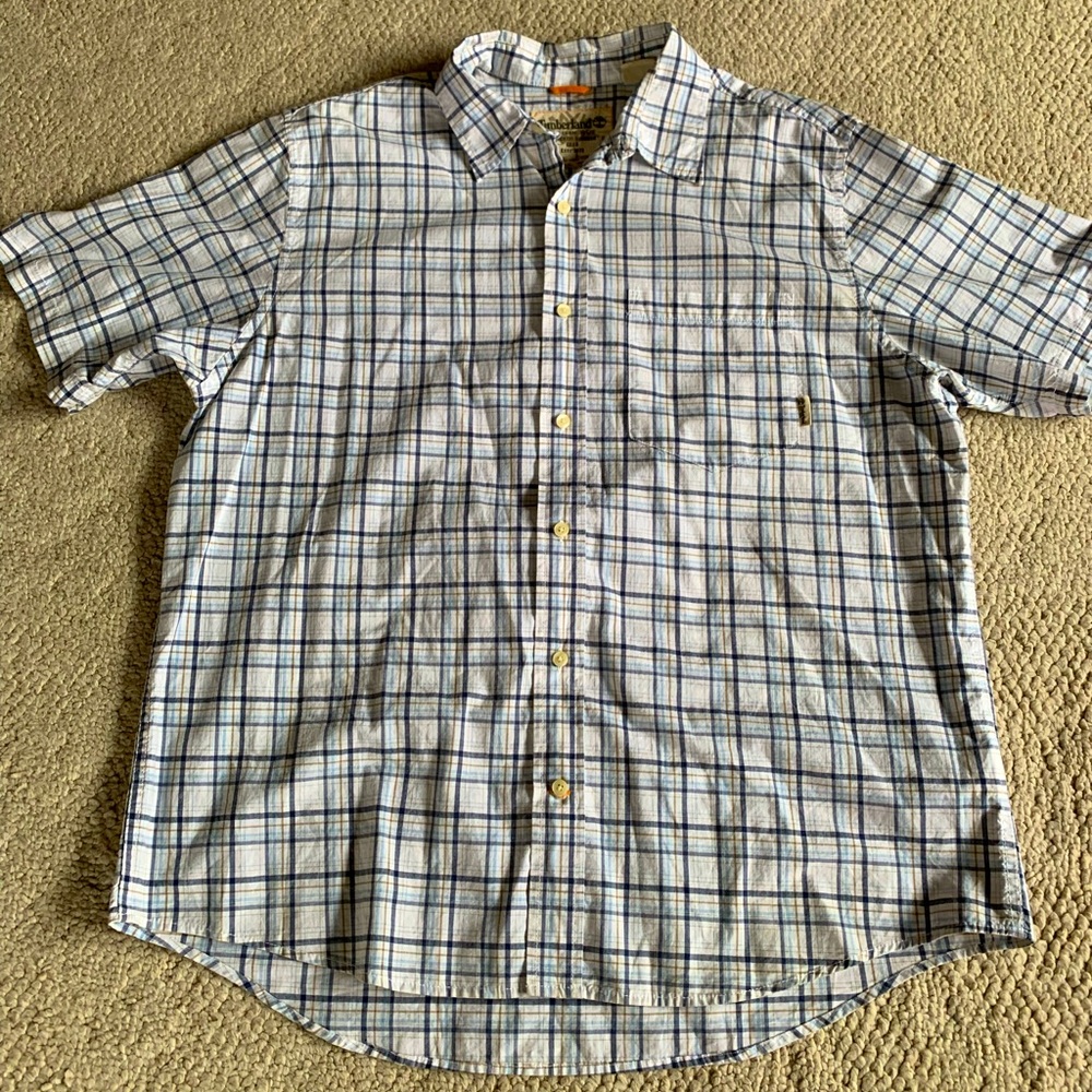 Timberland Plaid Casual Button Down XL